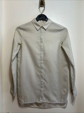 COS Textured Off-White Dress Shirt